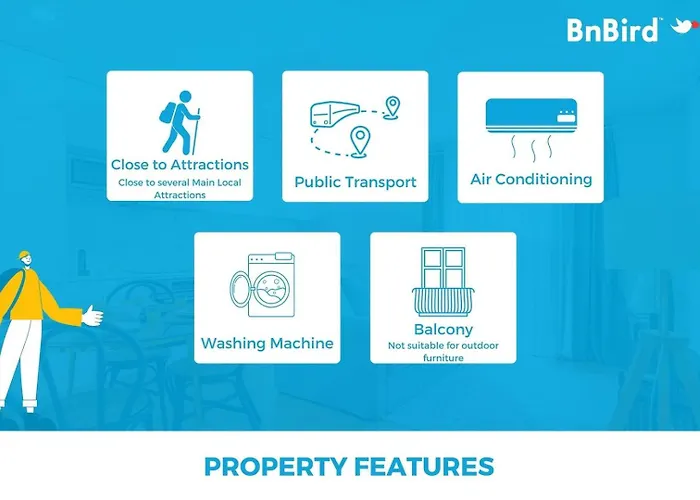 Living | 1br Flat With Ac Oporto