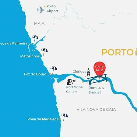 Living | 1br Flat With Ac Porto