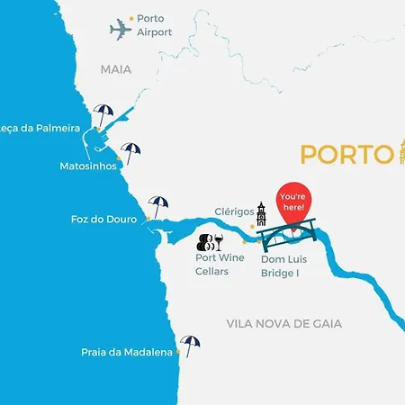 Living | 1br Flat With Ac Appartement Porto