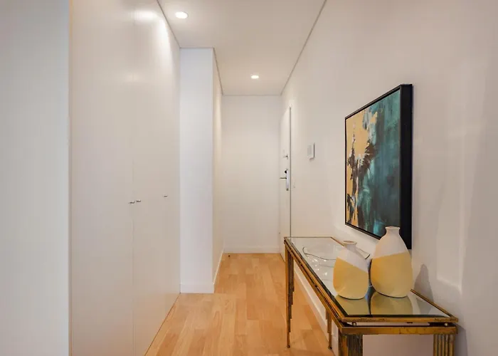 Living | 1br Flat With Ac Apartment Porto